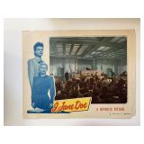 I, Jane Doe original 1948 vintage lobby card