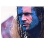 Braveheart Mel Gibson facsimile signed movie photo