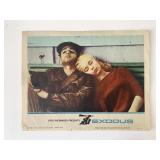 Exodus original 1961 vintage lobby card