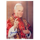 Pope John Paul II facsimile signed photo