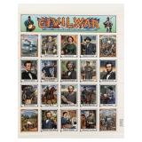 1995 32c Civil War, Abraham Lincoln, Souvenir...