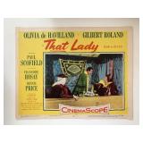 That Lady original 1955 vintage lobby card