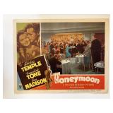 Honeymoon original 1947 vintage lobby card