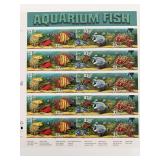 Aquarium Fish Collectible Sheet of 20 33 Cent...