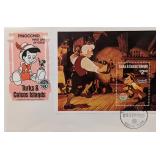 Turks & Caicos 1980 Pinocchio Souvenir First...