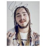Post Malone facsimile signed  photo