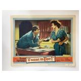 I Want to Live!  original 1958 vintage lobby card