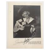 On The Avenue Alice Faye signed magazine page