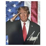 US President Donald Trump signed photo