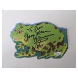 Frogman Clarence Henry signed frog print JSA