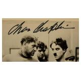 Charlie Chaplin signed movie still photo