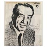 Some Like it Hot Mike Mazurki signed Magazine page