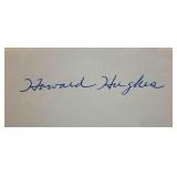 Howard Hughes signed slip