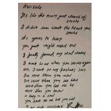 U2 Bono Signed Invisible Lyrics