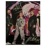 U2 band signed photo