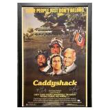 Caddyshack cast signed movie poster. JSA...