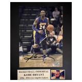 Kobe Bryant signed photo