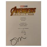 Avengers: Infinity War signed script cover