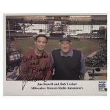 Famed Announcer Jim Powell signed photo