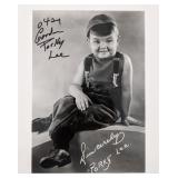 Little Rascals Gordon Lee Signed Photo