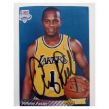 Anthony Peeler Signed Upper Deck Basketball...