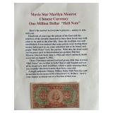 Marilyn Monroe Authentic Chinese Hell Note