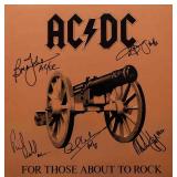 AC/DC For Those About To Rock signed album