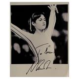 Olympic Gymnast Nadia ComÄneci Signed Photo