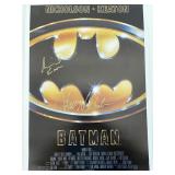 Batman signed mini poster