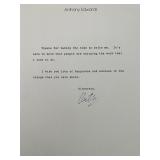 Anthony Edwards signed letter