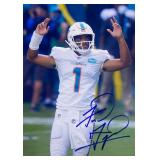 Miami Dolphins Tua Tagovailoa facsimile signed ...