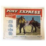 Pony Express original 1953 vintage lobby card