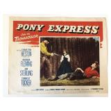 Pony Express original 1953 vintage lobby card