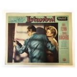 Istanbul original 1957 vintage lobby card