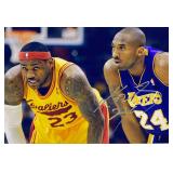 LA Lakers Kobe Bryant facsimile signed photo