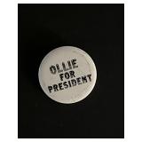 Vintage Ollie for President Pin