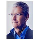 Apple CEO Tim Cook facsimile signed  photo