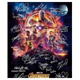Avengers: Infinity War facsimile cast signed...