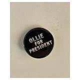 Vintage Ollie for President Pin