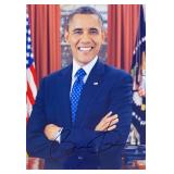 Barack Obama facsimile signed  photo