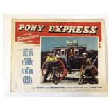 Pony Express original 1953 vintage lobby card
