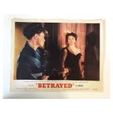 Betrayed original 1954 vintage lobby card
