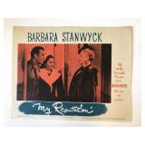 My Reputation original 1946 vintage lobby card