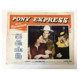 Pony Express original 1953 vintage lobby card
