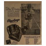 Stan Musial Rawlings magazine ad