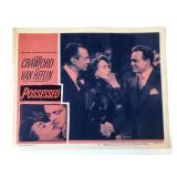 Possessed original 1956R vintage lobby card