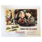 Three for the Show original 1954 vintage lobby...