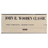 John Wooden Classic Press Assignment Card