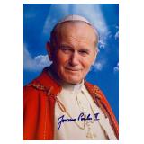 Pope John Paul II facsimile signed  photo