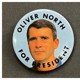 Oliver North For President Pin
